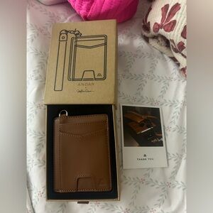 NIB Andar Denner Wallet in Cognac Tan